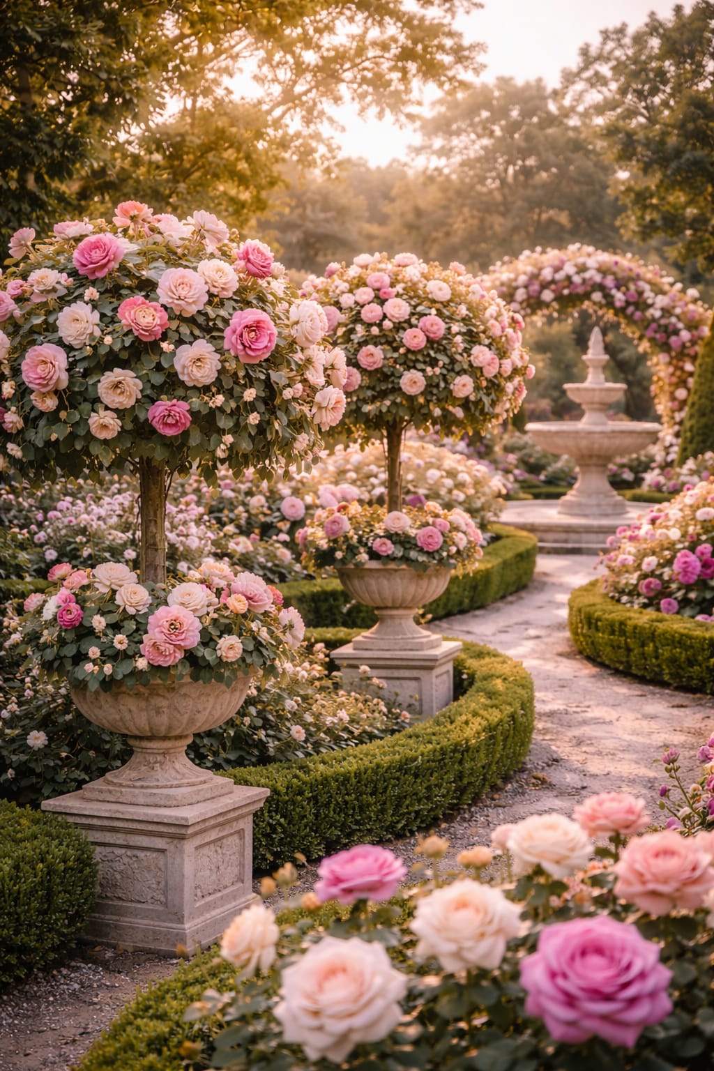 Trandafiri Pom Stil Romantic