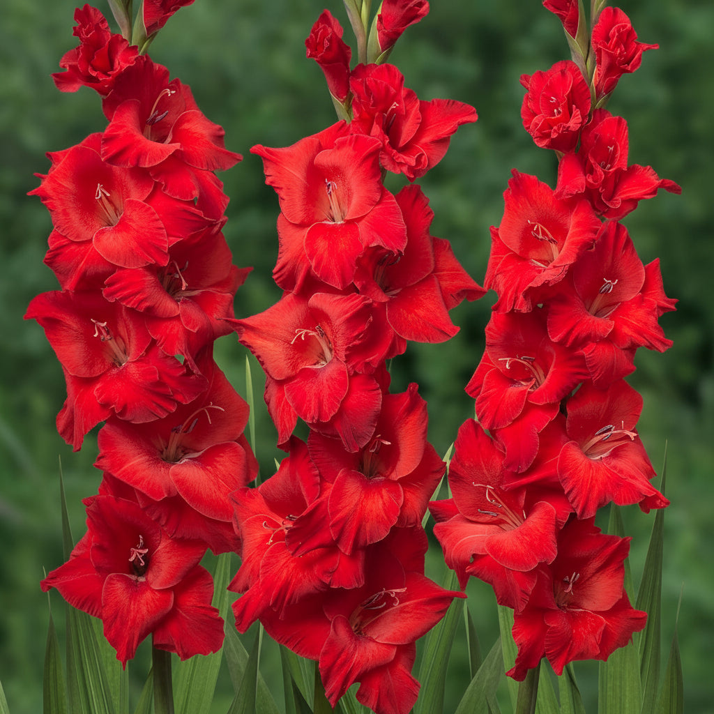 5 Bulbi de Gladiole - Rojo