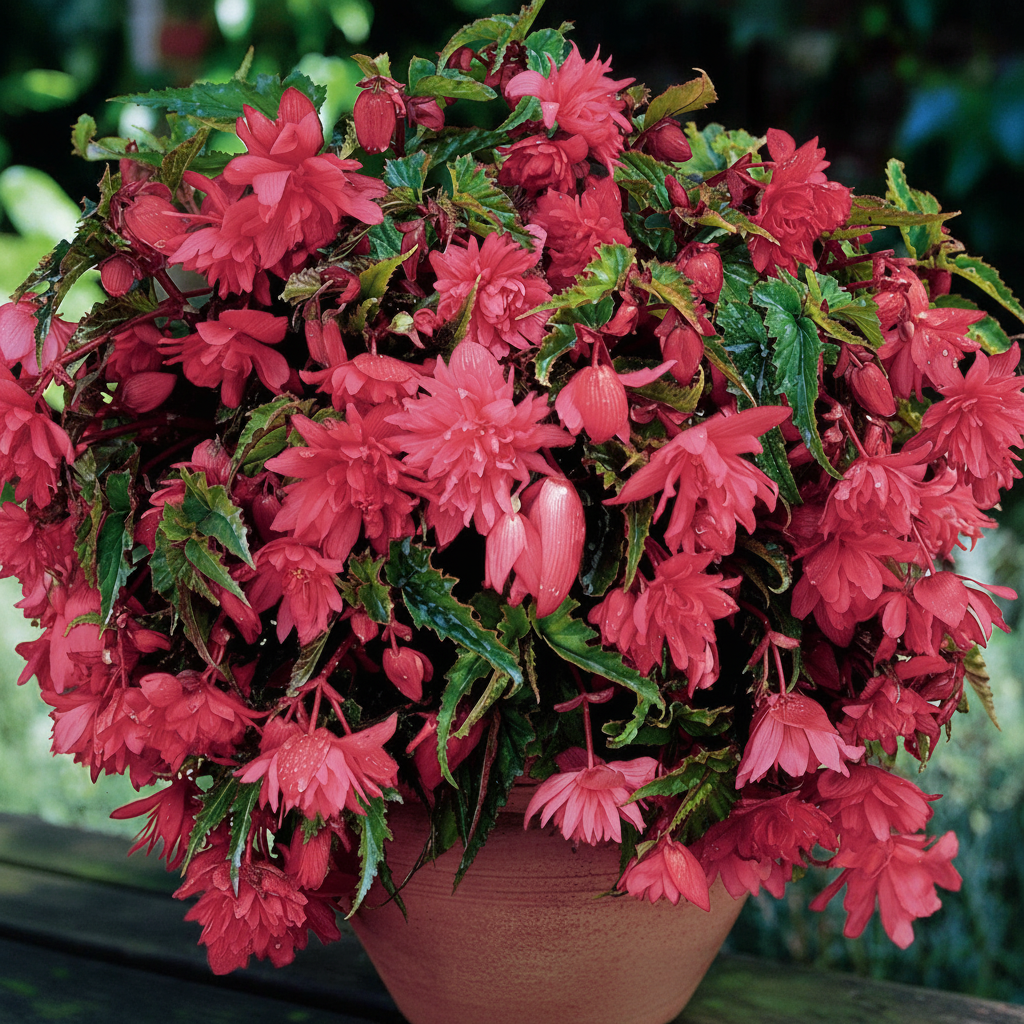 2 Bulbi de Begonia "Illumination Red" Curgătoare