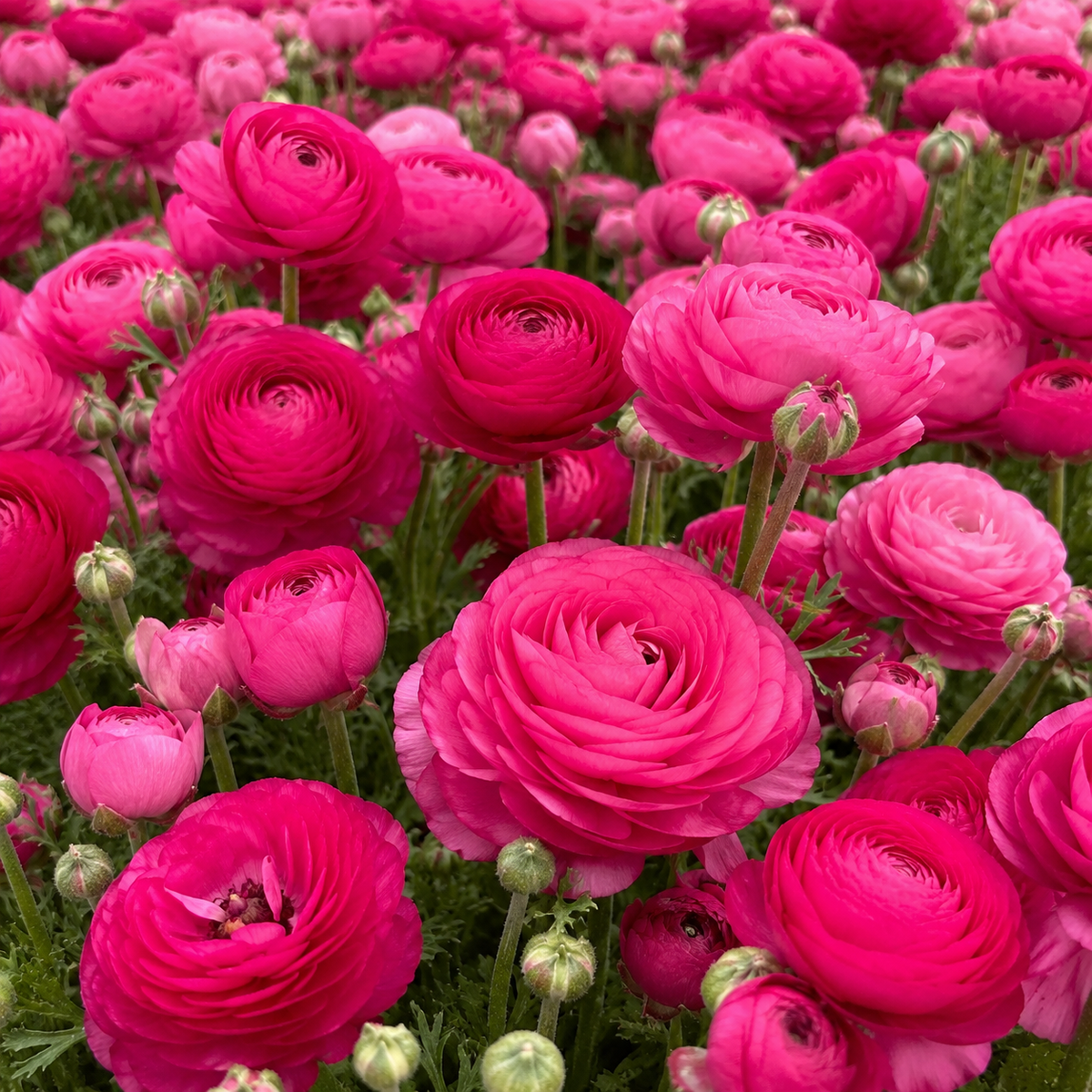 Bulbi de Ranunculus Roz 5 Bucăți