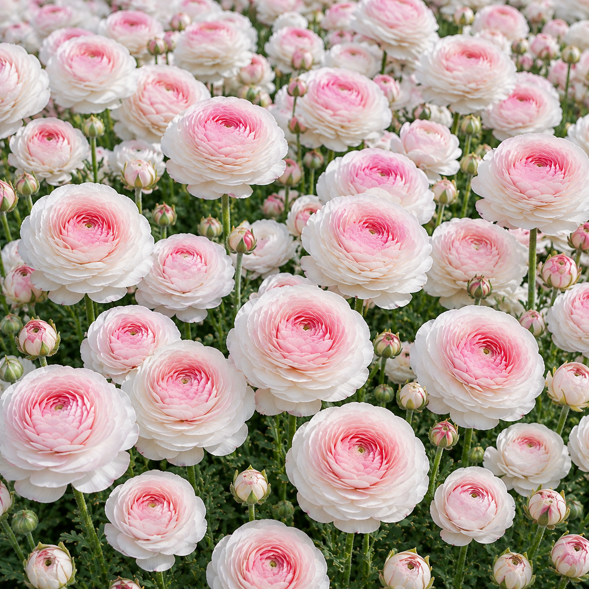 Bulbi de Ranunculus Duo White 5 Bucăți