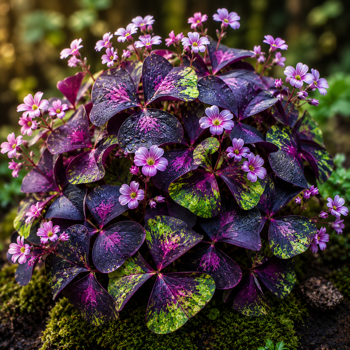 10 Bulbi de Oxalis "Purple Shamrock" - Trifoi Ornamental