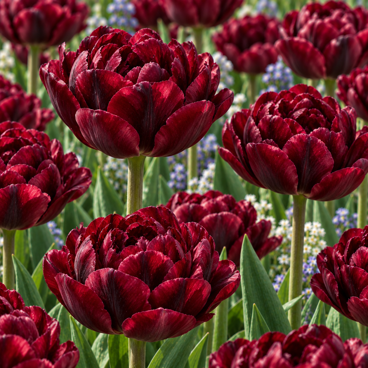 Bulbi Lalele - Burgundy Peony - 5 Bucăți