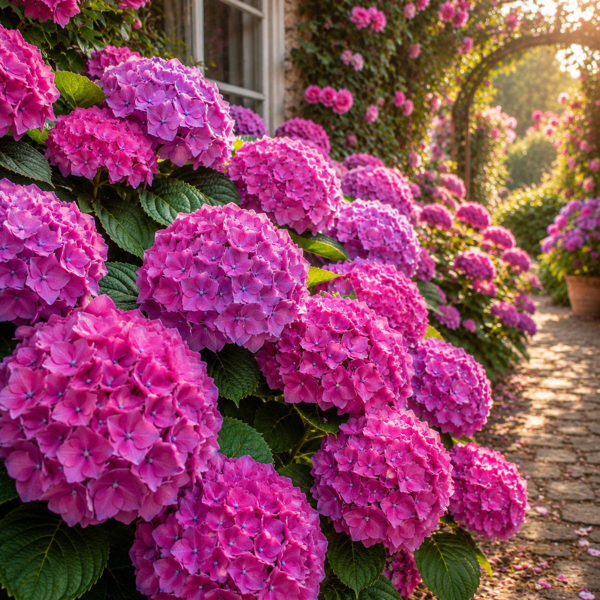 Hortensia Macrophylla "Roz" la Ghiveci 10 L