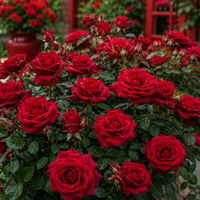 Trandafir Tufă "Scarlet"