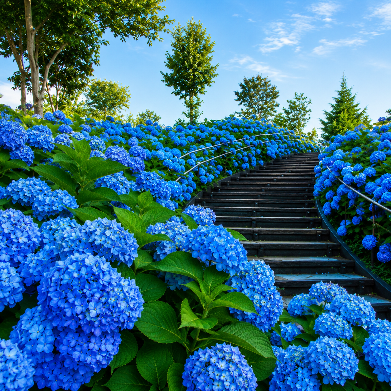 Hortensia Macrophylla "Hydrangea Blue", la Ghiveci de 10L