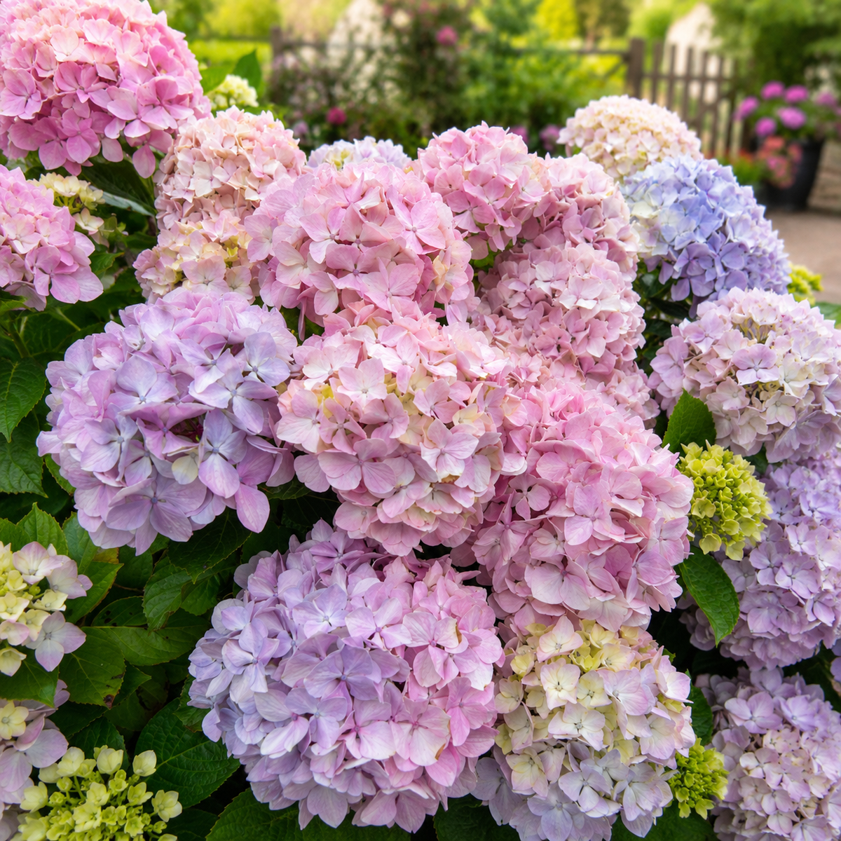 Hortensia Macrophylla "Bouquet Rose" la Ghiveci 10 L