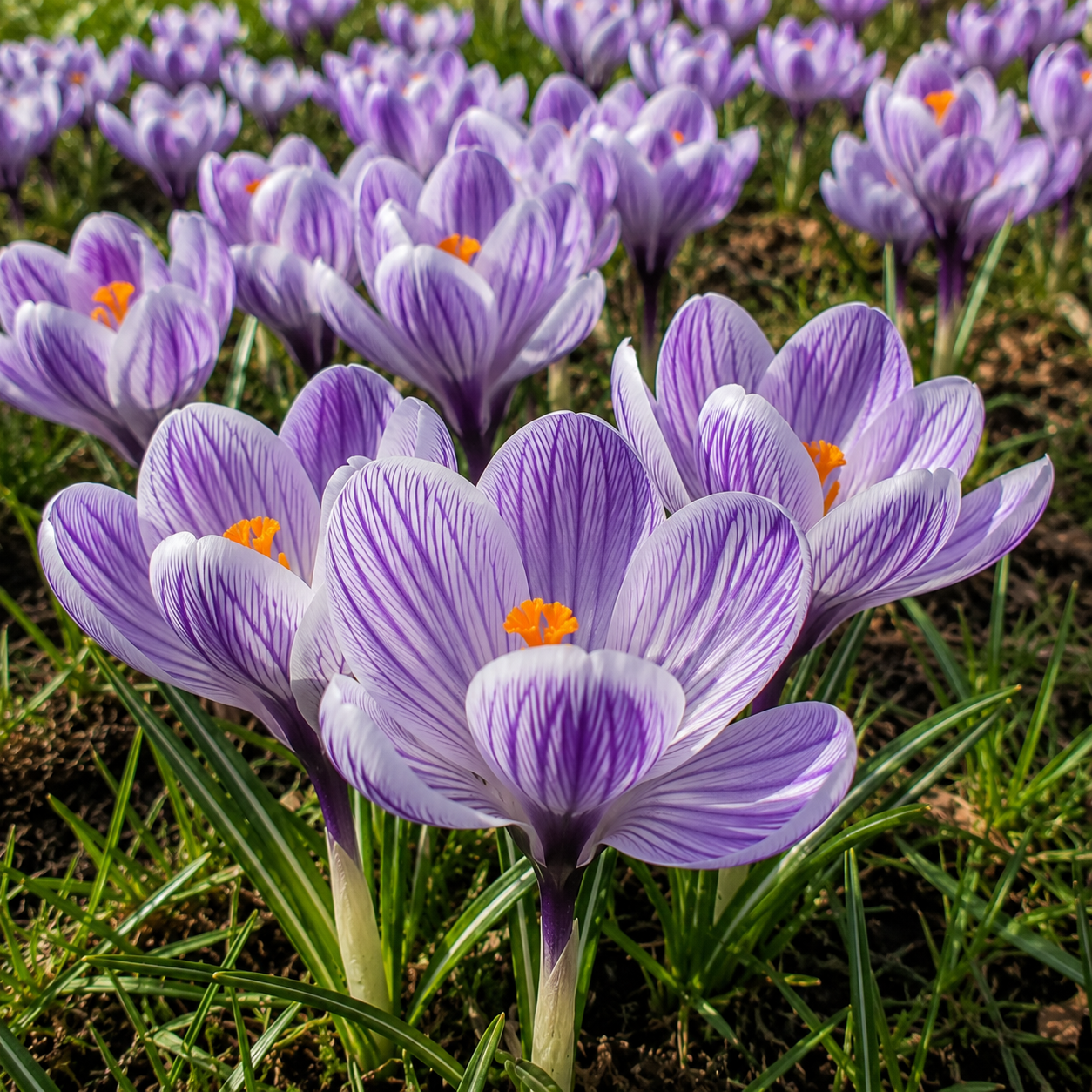 5 Bulbi de Brândușe "Crocus King of the Striped Vernus"