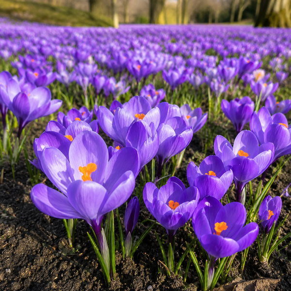 5 Bulbi Brândușe "Crocus Grand Maitre"