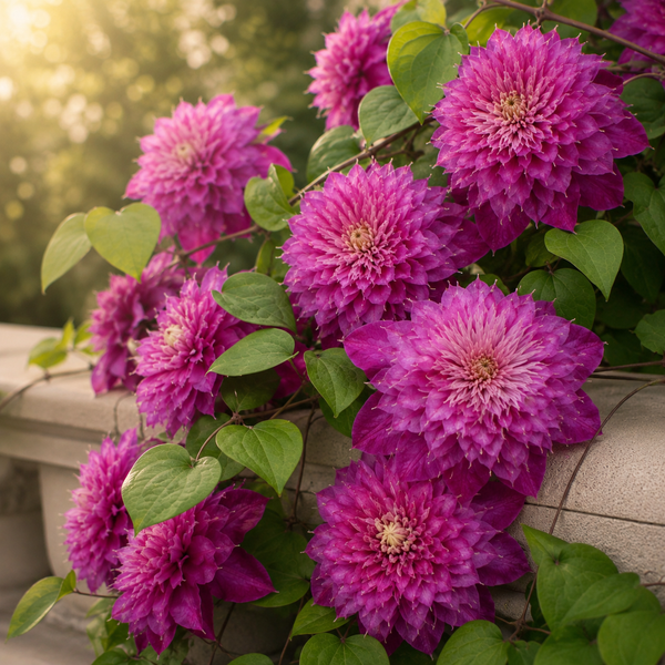 Clematis "Amethyst Haze" la Ghiveci