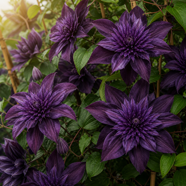 Clematis "Immoral Allure" la Ghiveci