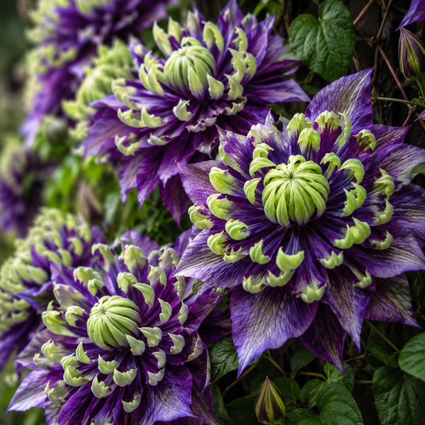 Clematis "Wicked Grin" la Ghiveci