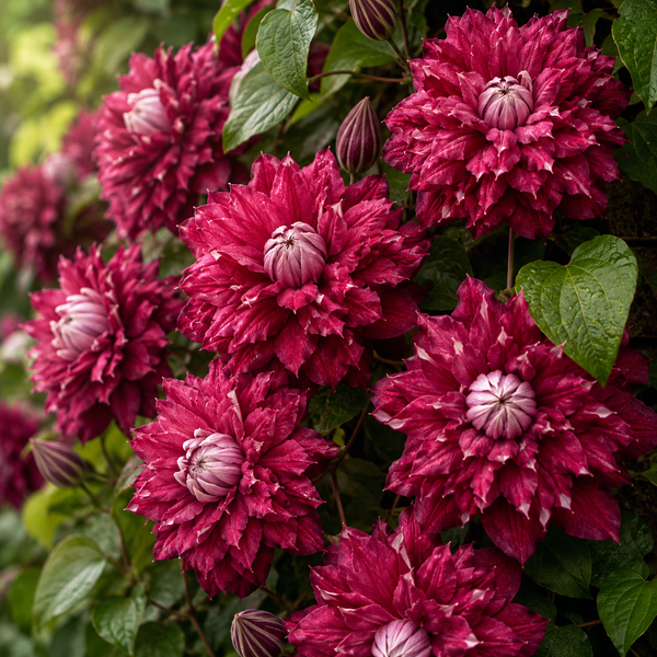Clematis "Purpurea Plena Elegans" la Ghiveci