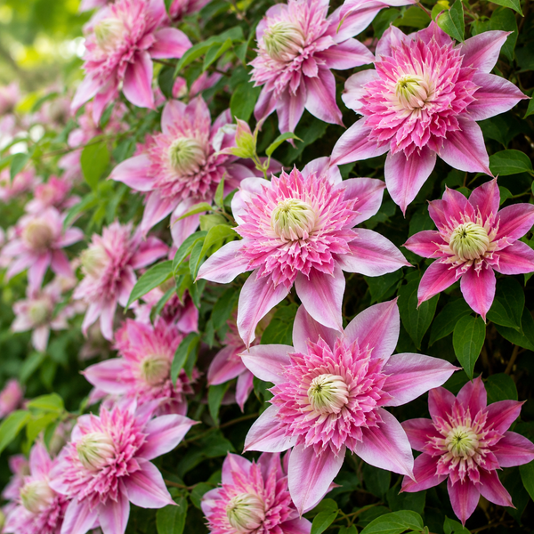 Clematis "Nelly Moser" la Ghiveci