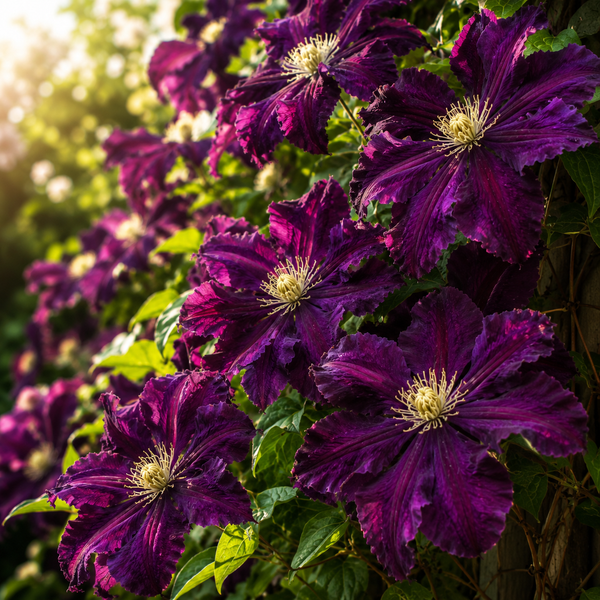 Clematis "Warzawska Nike " la Ghiveci