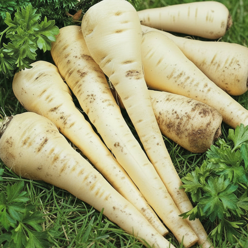 Semințe de pătrunjel de rădăcină Berliner – soi tradițional, productiv și aromat. Ideal pentru grădină, ușor de cultivat și perfect pentru supe și ciorbe.