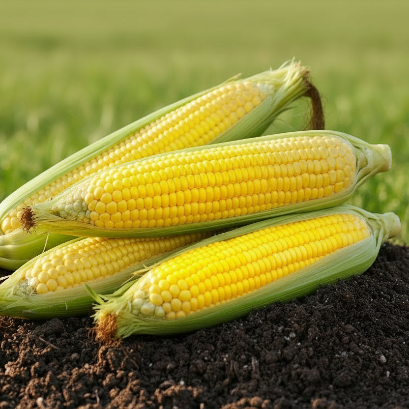 Cumpără Semințe de Porumb Zaharat 7G – soi dulce, ușor de cultivat, ideal pentru grădini familiale. Recoltă gustoasă și naturală.
