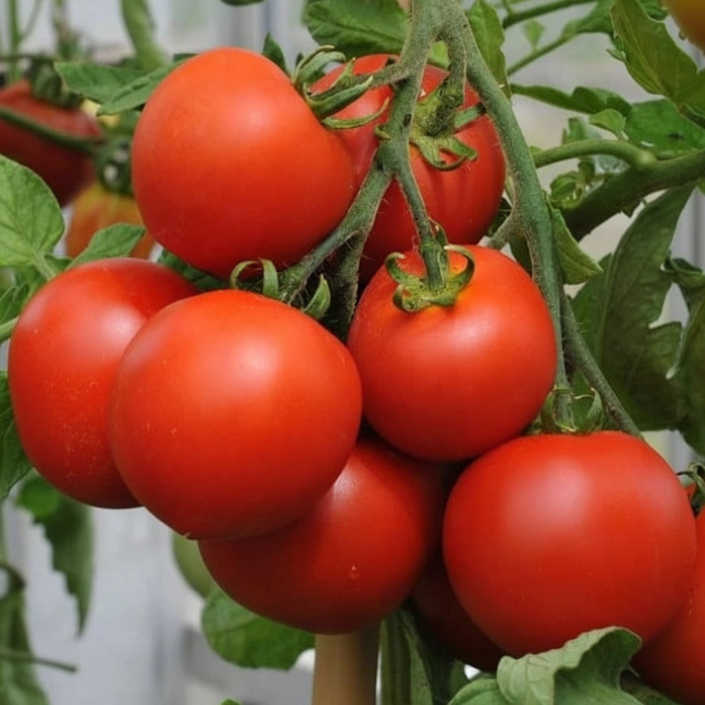 Semințe de tomate Buzău 22 0,2 g, soi românesc tradițional cu roșii mari, cărnoase și gustoase. Productivitate ridicată, ideal pentru grădină și solar, adaptat condițiilor din România.